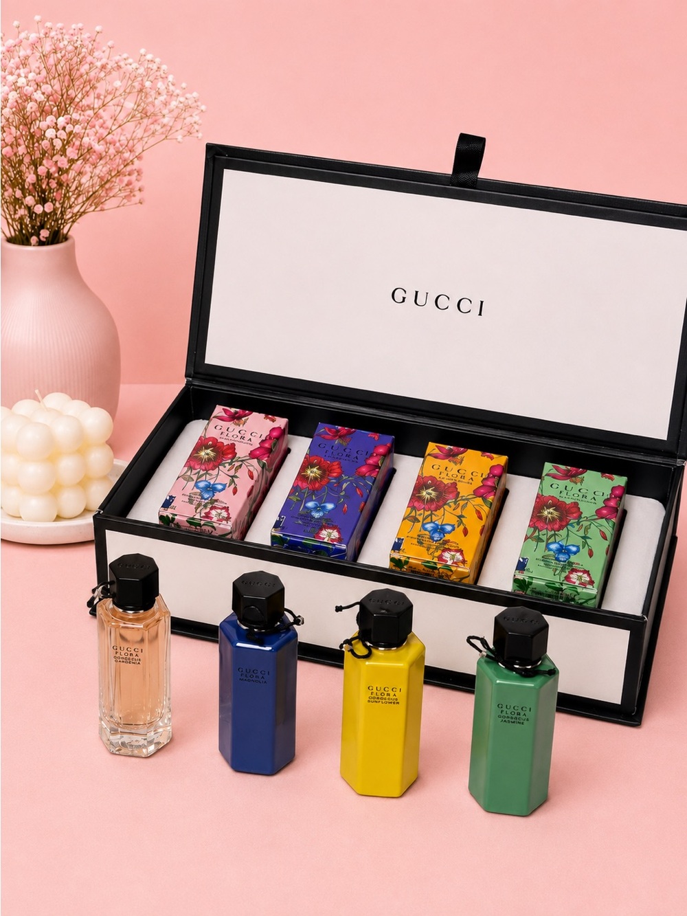 Flora Mini Perfume Gift Set – 4 x 5ml Travel Size Fragrances 🌸 - Picture 3 of 4